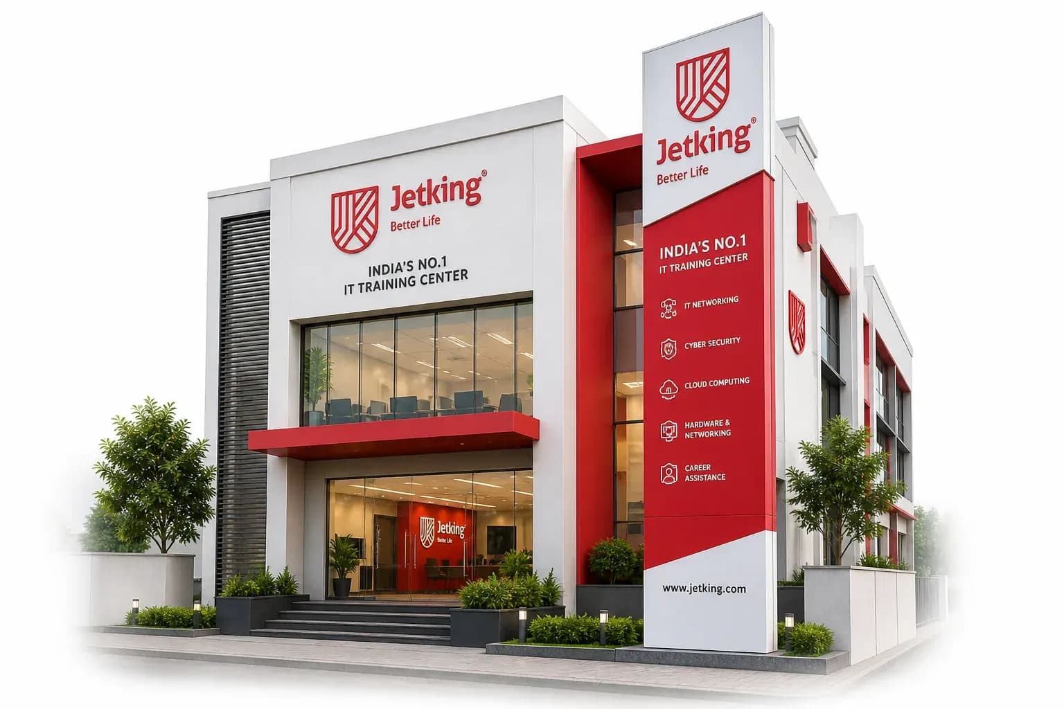 Modern Jetking franchise training centre building